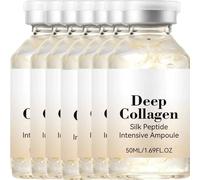 Ampoule de sérum lifting intensif au collagène de soie profond, ampoule coréenne de peptide lifting de la soie, sérum de collagène profond pour le visage, sérum anti-âge et hydratant (7 pièces)
