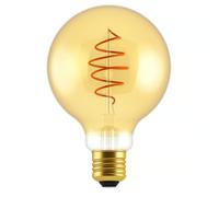Ampoule DECO - E27 Globe 95mm Spiral Dimmable, verre ambré - blanc chaud 2200k 400l. - Nordlux