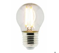 Ampoule déco filament LED sphérique 4W E27 470lm 2700K - Blanc chaud - Zenitech