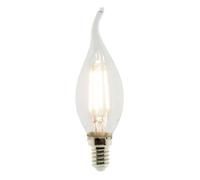 Ampoule déco flamme filament LED E14 3W - Blanc chaud - 470lm 2700K - Zenitech