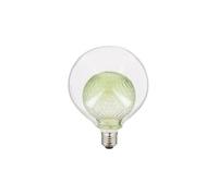 - Ampoule Déco LED, Double verre Vert, G125, culot E27, 4W cons. 2700K Blanc Chaud - RFDEB125DVGREEN