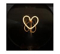 Ampoule Décorative Led Forme Coeur Ambr? G125 2w