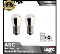 Ampoule D'Indication À Pince Offset BAU15S PY21W 21W 12V Chrome Brille Ambre x2