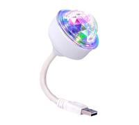 Ampoule disco rotative multifonctionnelle effet boule de cristal 6 W lumière de scène colorée pour éclairage de maison et d'événement projecteur à changement de couleur automatique