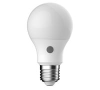 Ampoule E27 A60 standard avec Sensor, plastique givré - blanc chaud 2700k 806l. - Energetic
