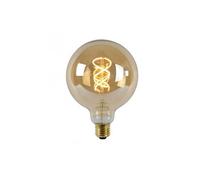 Ampoule E27 LED - 5W - 260lm - 2200K D12,5 cm - Ambre filament - Dimmable