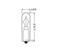 Ampoule Éclairage De La Boîte À Gants Ams-osram 2341 Original pour