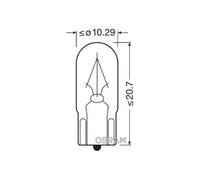 OSRAM Ampoule 2840 W2.1x9.5D 2W 24V – 10 pièces