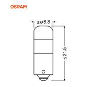 Ampoule, éclairage intérieur ams-OSRAM 3893DWP-2BL