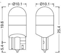 Ampoule, éclairage intérieur OSRAM 2825DWNB-2HFB pour BMW 1 (E87) 2 2004-2007