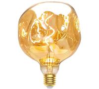 Ampoule Edison Vintage E27, E27 LED Vintage Dimmable 3W Lampe LED Rétro Ampoule Antique Décorative Idéale pour L'éclairage Nostalgique et Rétro dans le Café Bar à la Maison - G125 - Ambre