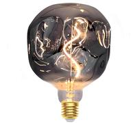 Ampoule Edison Vintage E27, E27 LED Vintage Dimmable 3W Lampe LED Rétro Ampoule Antique Décorative Idéale pour L'éclairage Nostalgique et Rétro dans le Café Bar à la Maison - G125 - Gris