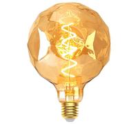 Ampoule Edison Vintage E27, E27 LED Vintage Dimmable 4W Lampe LED Rétro Ampoule Antique Décorative Idéale pour L'éclairage Nostalgique et Rétro dans le Café Bar à la Maison - G125 - Ambre (XSJ)