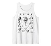 Ampoule électricien Bright Idea Vintage Brevet Print Débardeur