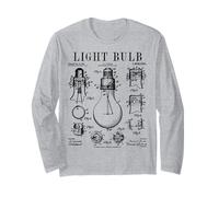 Ampoule électricien Bright Idea Vintage Brevet Print Manche Longue