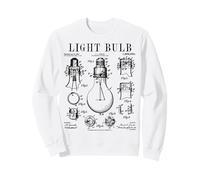 Ampoule électricien Bright Idea Vintage Brevet Print Sweatshirt