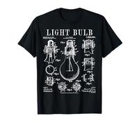 Ampoule électricien Bright Idea Vintage Brevet Print T-Shirt