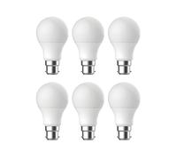 Ampoule Energetic B22 A60 LED 806lm 8.6W 2700 K, lot de 6
