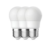 Ampoule Energetic E27 mini globe LED 470lm 4.9W 2700 K, lot de 3