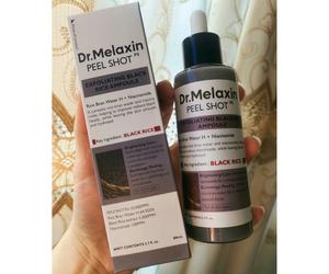 Ampoule exfoliante à l'essence de riz noir Dr. Melaxin, éclaircissement de la peau, nettoyage des pores, élimination des points noirs, 80ml