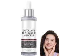 Ampoule exfoliante au riz noir et blanc, Peel Shot Glow Rice, traitement exfoliant pour le visage, élimination des peaux mortes pour le corps, convient à tous les types de peau. (Noir)