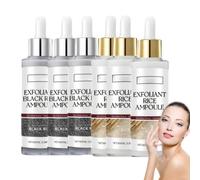 Ampoule exfoliante de riz noir et blanc 2-en-1, Peeling facial doux pour la peau éclairante et lisse, éliminateur de tête blanche, ampoule exfoliante quotidienne pour le visage et le corps (6)