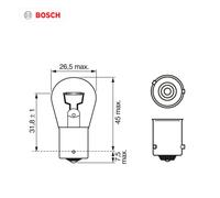 Bosch Lampes Pure Light PY21W 12V 21W x10