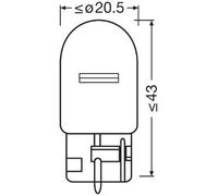 Ampoule, feu clignotant OSRAM 7504 pour MG MG ZT 2 2002-2003