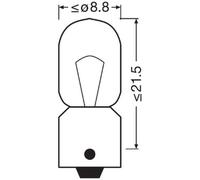Ampoule, feu de stationnement/de positio OSRAM 3893 pour SAAB 9000 2 1985-1991