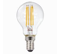 Ampoule fil. LED, E14, 470lm remp. 40W, sphér., blc chd, transp. rég.