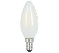 Ampoule fil. LED, E14, 470lm rempl. 40 W, amp. bougie, lum. jour, mate