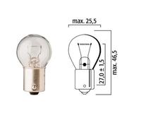 AMPOULE FLOSSER 12V 15W BA15S AUTO FEU STOP ARRIERE CLIGNOTANT LAMPE VOITURE
