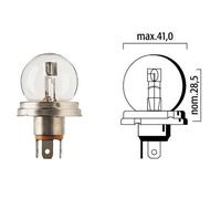 Ampoule Flosser 6v 45/40w P45t Auto Feu Avant Phare Moto Lampe Voiture Code