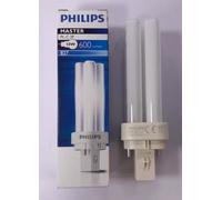 Ampoule Fluorescente Basse Consommation Philips 10W G24D-1, 2 Broches, 2700K [EEK: B]