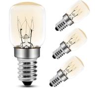 Ampoule Four 25W,E14 T25 Ampoule Incandescence 2200K Blanc Chaud, 300 Degres Ampoules Pygmées, Lot de 4