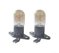 Ampoule Four Micro-ondes 2 Pins 20W Résistante | Verre trempé , base métal pour robuste, résistance thermique élevée, clair , durée de vie prolongée