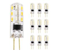 Ampoule G4 LED 1.5W, AC 220V, G4 Ampoules à économie d'énergie LED, Angle de faisceau de 360 °, Non Dimmable (Blanc Chaud, 10 Unité)