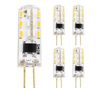 Ampoule G4 LED 1.5W, AC 220V, G4 Ampoules à économie d'énergie LED, Angle de faisceau de 360 °, Non Dimmable (Blanc Chaud, 5 Unité)