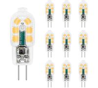 Ampoule G4 LED 12V 2W Blanc Froid 6000K, 200LM, pour Camping Car/Hotte Cuisine, non-dimmable, lot de 10 [Classe énergétique A+]