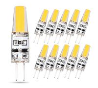 Ampoule G4 LED, 2W DC/12V COB Lampes à économie d'énergie LED, Équivalent Lampe Halogène G4 20W, dimmable, pour Hotte Cuisine, Caravane/Lustre, Lot de 10 (Color : White light)