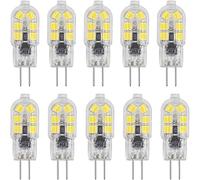 Ampoule G4 LED 2W, Equivalent 20W Halogène Lampe 200LM Blanc Froid 6000K, AC 220-240V Ampoule LED Ampoule à intensité non variable, Ampoule Economie d'énergie pour l'éclairage de la Maison, Lot de 10
