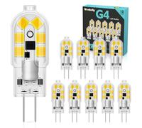 Ampoule G4 LED 2W, Equivalent 20W Halogène Lampe, AC/DC 12V Ampoules LED, 200LM Blanc Froid 6000K, Sans Scintillement Non-Dimmable, Ampoule Economie d'énergie pour l'éclairage de la Maison, 10 Unité