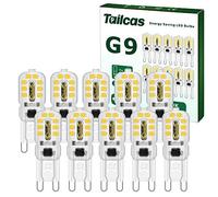Ampoule G9 LED 3W, Blanc Froid Non Dimmable 300LM 6000K AC/DC 220-240V, Equivalent 30W Halogène Lampe, pour Lustres, Lampes de Paysage, Appliques Murales, Éclairage d'armoire, Lot de 10