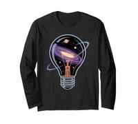 Ampoule Galaxie Idée Espace Univers Créativité Concept Manche Longue