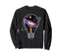 Ampoule Galaxie Idée Espace Univers Créativité Concept Sweatshirt