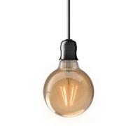 Ampoule globe G95 Xanlite culot E27, vintage filament 3.8W blanc G
