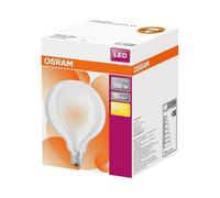 Ampoule Globe LED OSRAM Diamètre 95 mm - 12W = 100 - E27 - Verre dépoli - Blanc Chaud