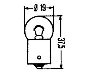 AMPOULE GRAISSEUR 12V 5W - 725005