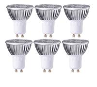 Ampoule GU10 5 W blanc chaud, 360 lm, avec cache en verre, 2900 K, dimmable, lot de 6