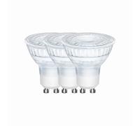 Ampoule GU10 Lot de 3 | PAR16, verre transparent - blanc chaud 2700K 450 l. - Energetic